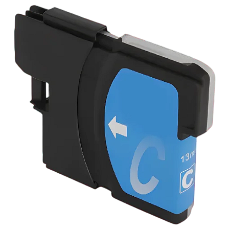 CARTUCHO DE TINTA COMPATÍVEL COM BROTHER LC61 LC38 LC67 LC980 LC1100 CIANO 13ML