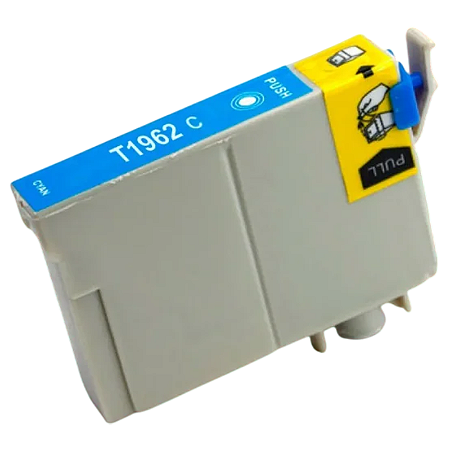 CARTUCHO DE TINTA COMPATÍVEL COM EPSON T1962 CIANO 8ML