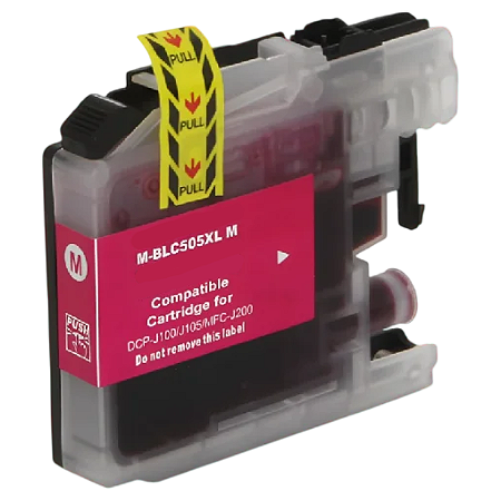 CARTUCHO DE TINTA COMPATÍVEL COM BROTHER BLC505XL MAGENTA 11ML