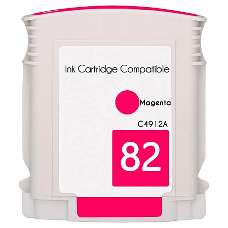 CARTUCHO DE TINTA COMPATÍVEL COM HP 82 MAGENTA 69ML