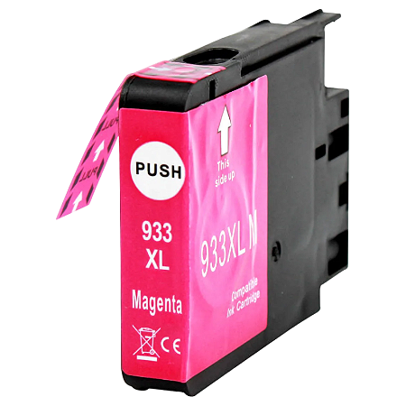 CARTUCHO DE TINTA COMPATÍVEL COM HP 933XL MAGENTA 13ML