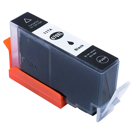 CARTUCHO DE TINTA COMPATÍVEL COM HP 655XL 670XL 685XL PRETO 21,6ML