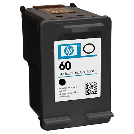 CARTUCHO DE TINTA ORIGINAL HP 60 PRETO 4,5ML