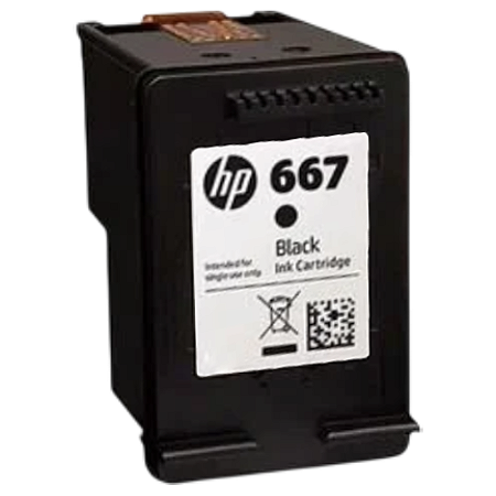 CARTUCHO DE TINTA ORIGINAL HP 667 PRETO 2ML