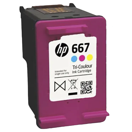CARTUCHO DE TINTA ORIGINAL HP 667 COLORIDO 2ML