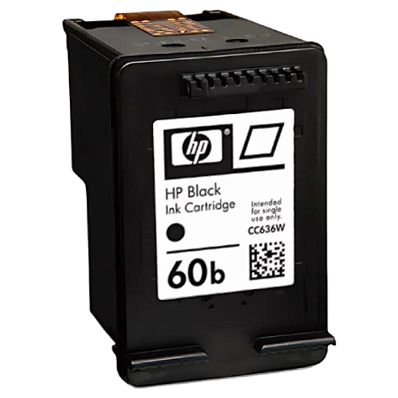 CARTUCHO DE TINTA ORIGINAL HP 60B PRETO 4,5ML