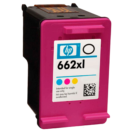 CARTUCHO DE TINTA ORIGINAL HP 662XL COLORIDO 8ML