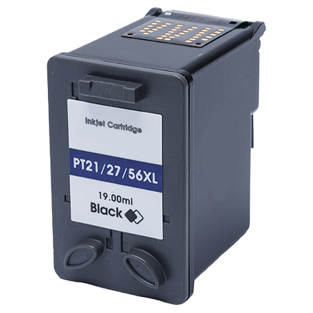 CARTUCHO DE TINTA COMPATÍVEL COM HP 21XL 27XL 56XL PRETO MICROJET 19ML