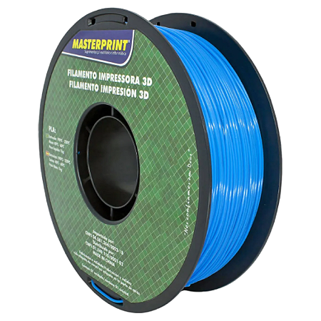 FILAMENTO 3D PLA 1.75MM MASTERPRINT AZUL 1KG
