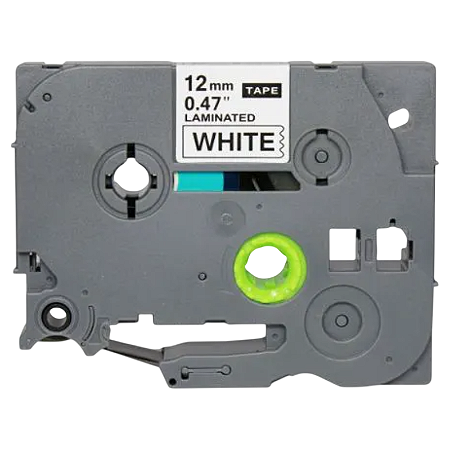 FITA ROTULADORA COMPATÍVEL COM BROTHER TZC231 PRETO 12MMx8M