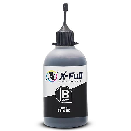 TINTA COMPATÍVEL BROTHER BT100 T230 CORANTE PRETO X-FULL 100ML