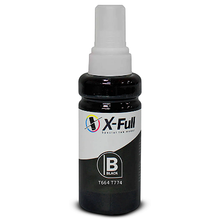 TINTA COMPATÍVEL EPSON T664 T774 CORANTE PRETO X-FULL 70ML