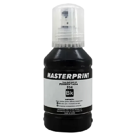 TINTA COMPATÍVEL EPSON T534 PIGMENTADA PRETO MASTERPRINT 140ML