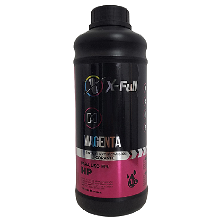 TINTA COMPATÍVEL HP PRO 8100 8600 CORANTE MAGENTA X-FULL 1L