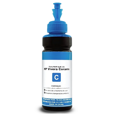 TINTA COMPATÍVEL HP VIVERA CORANTE CIANO KORA 100ML