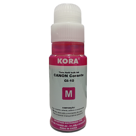TINTA COMPATÍVEL CANON GL10 CORANTE MAGENTA KORA 70ML