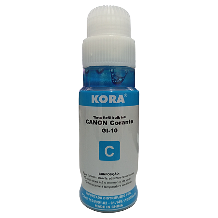 TINTA COMPATÍVEL CANON GL10 CORANTE CIANO KORA 70ML