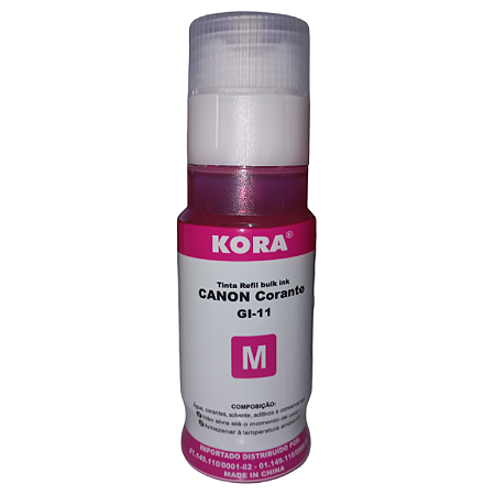 TINTA COMPATÍVEL CANON GL11 CORANTE MAGENTA KORA 70ML