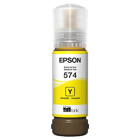 TINTA ORIGINAL EPSON T574 L8050 CORANTE AMARELO 70ML