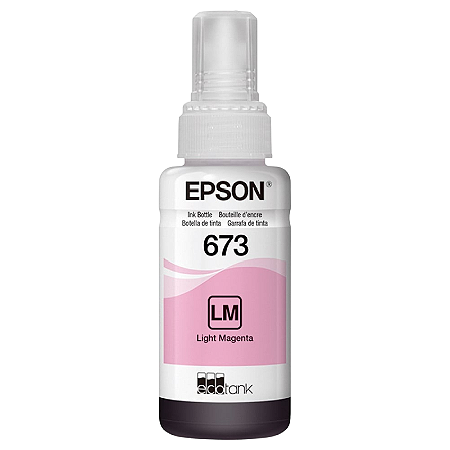 TINTA ORIGINAL EPSON T673 CORANTE MAGENTA LIGHT 70ML