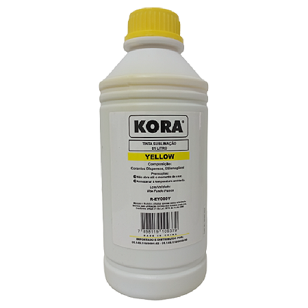 TINTA COMPATÍVEL EPSON UNIVERSAL SUBLIMÁTICA AMARELO KORA 1L