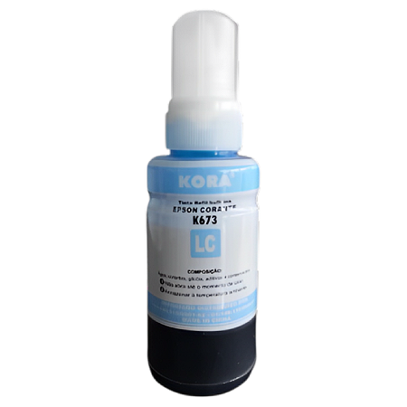 TINTA COMPATÍVEL EPSON T664 T673 CORANTE CIANO LIGTH KORA 70ML