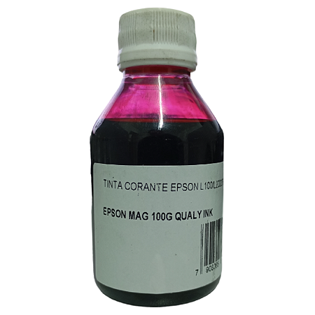 TINTA COMPATÍVEL EPSON L100 L200 L365 L375 CORANTE MAGENTA QUALY INK 100ML