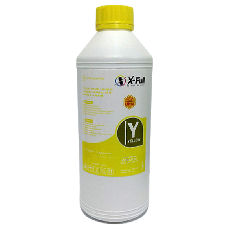TINTA COMPATÍVEL HP UNIVERSAL CORANTE AMARELO X-FULL 1L
