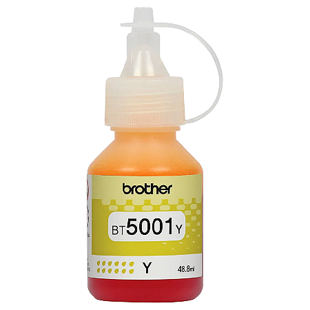 TINTA ORIGINAL BROTHER BT5001 PIGMENTADA AMARELO 48.8ML