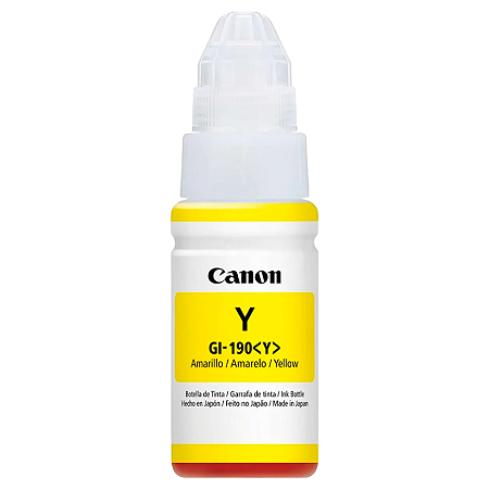 TINTA ORIGINAL CANON GL190 CORANTE AMARELO 70ML
