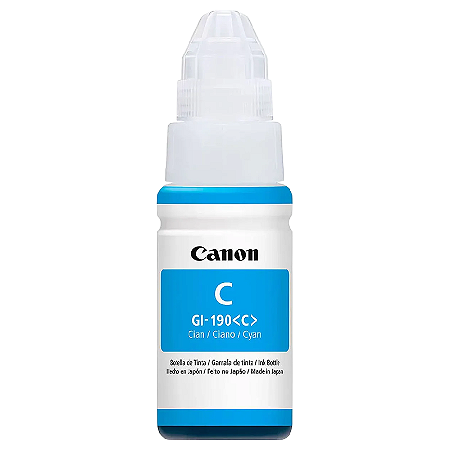 TINTA ORIGINAL CANON GL190 CORANTE CIANO 70ML