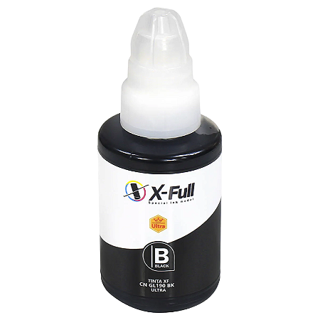 TINTA COMPATÍVEL CANON GL190 CORANTE PRETO X-FULL 135ML