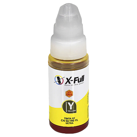TINTA COMPATÍVEL CANON GL190 CORANTE AMARELO X-FULL 70ML
