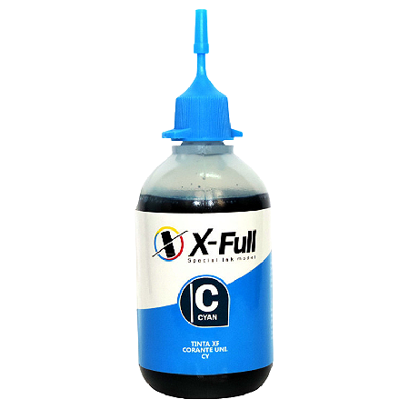 TINTA COMPATÍVEL UNIVERSAL CORANTE CIANO X-FULL 100ML