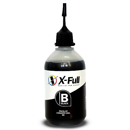 TINTA COMPATÍVEL UNIVERSAL PRETO CORANTE X-FULL 100ML