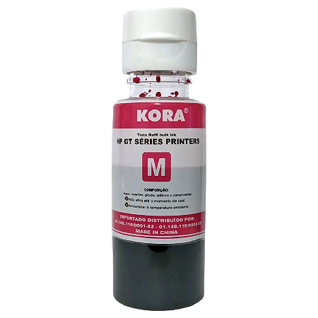 TINTA COMPATÍVEL HP GT52 CORANTE MAGENTA KORA 70ML