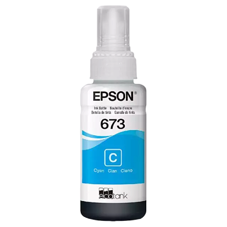 TINTA ORIGINAL EPSON T673 CORANTE CIANO 70ML