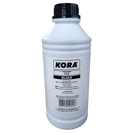 TINTA COMPATÍVEL HP UNIVERSAL CORANTE PRETO KORA 1L