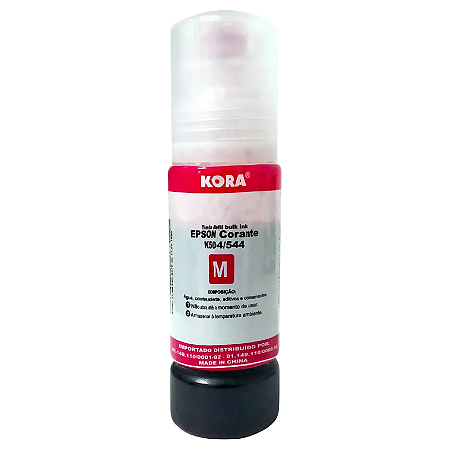 TINTA COMPATÍVEL EPSON T504 T544 CORANTE MAGENTA KORA 70ML