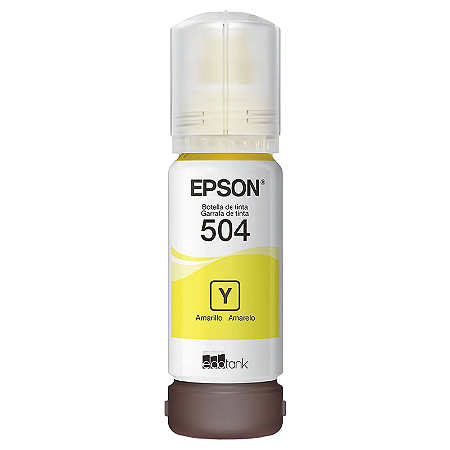 TINTA ORIGINAL EPSON T504 CORANTE AMARELO 70ML