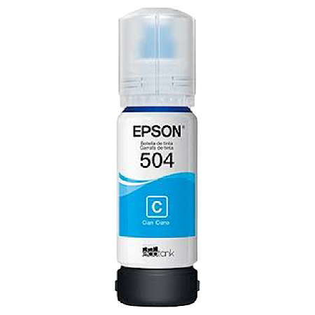 TINTA ORIGINAL EPSON T504 CORANTE CIANO 70ML