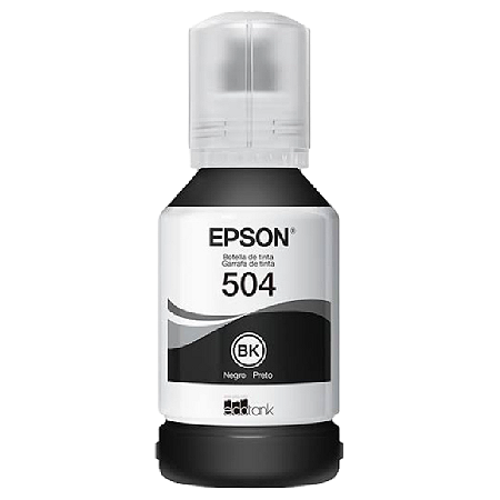 TINTA ORIGINAL EPSON T504 PIGMENTADA PRETO 127ML