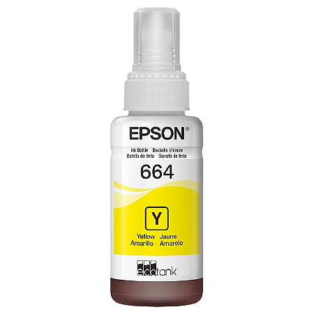 TINTA ORIGINAL EPSON T664 CORANTE AMARELO 70ML