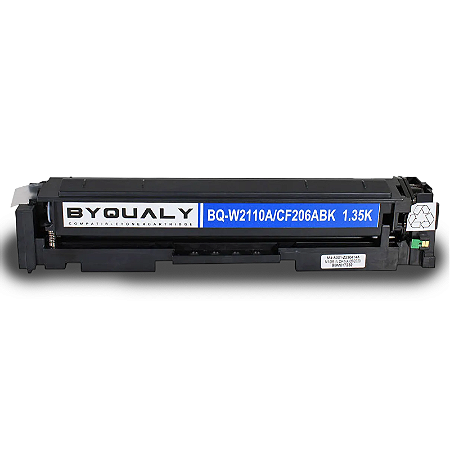 TONER COMPATÍVEL HP CF206A W2110A PRETO BYQUALY 1.3K