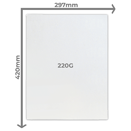 PAPEL FOTOGRÁFICO DUPLA FACE GLOSSY A3 200G 20 FOLHAS