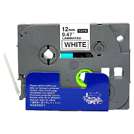 FITA ROTULADORA COMPATÍVEL BROTHER TZC-231 BRANCO/PRETO MASTERPRINT 12MMx8M