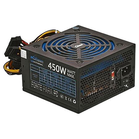 FONTE DE ALIMENTAÇÃO ATX 450W COM CABO COWBOY GAMER KP-533 KNUP