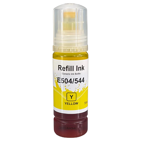 TINTA COMPATÍVEL EPSON T504 T544 CORANTE AMARELO BULK INK 70ML
