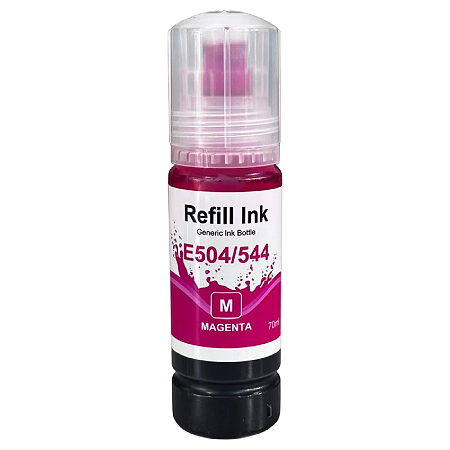 TINTA COMPATÍVEL EPSON T504 T544 CORANTE MAGENTA BULK INK 70ML