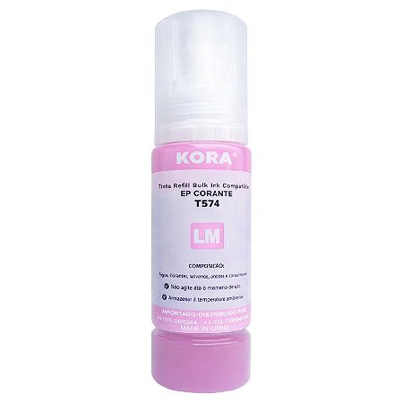TINTA COMPATÍVEL EPSON T574 CORANTE MAGENTA LIGTH KORA 70ML